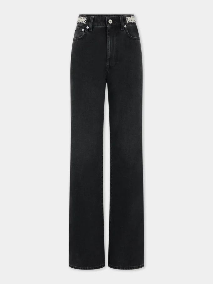 Signature black jeans with 1969 discs