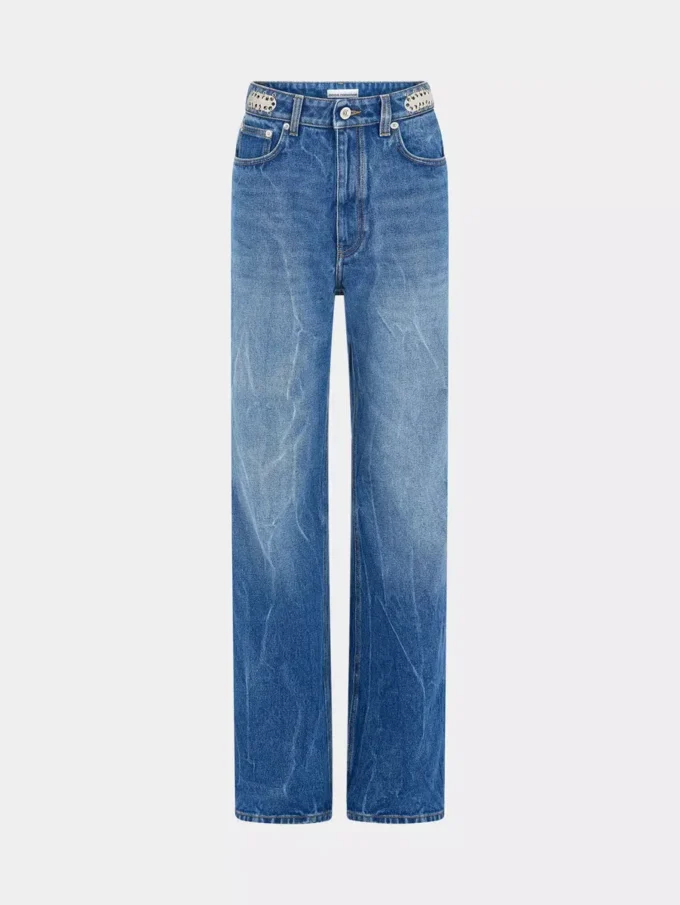 Signature jeans with 1969 metal discs