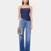 Signature jeans with 1969 metal discs