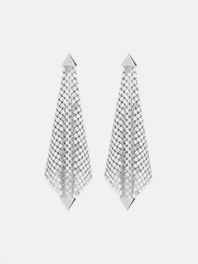 Silver chainmail earrings Silver chainmail earrings