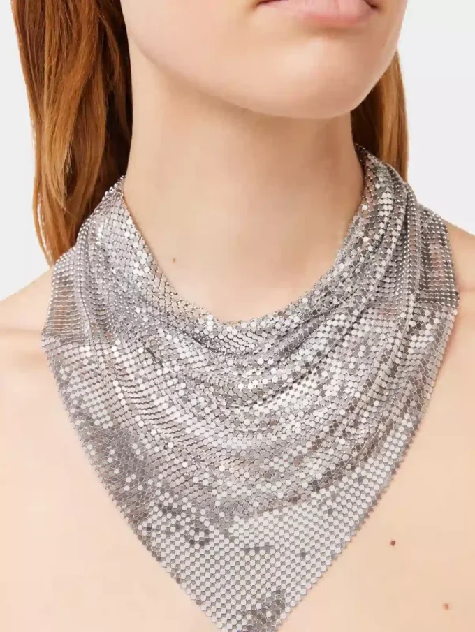 Silver chainmail Scarf