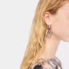 Silver double XL link earrings Silver double XL link earrings