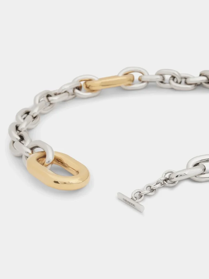 Silver/gold XL link belt