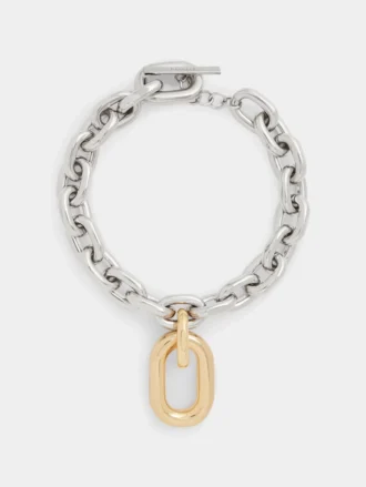 Silver/gold XL link necklace