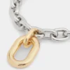 Silver/gold XL link necklace