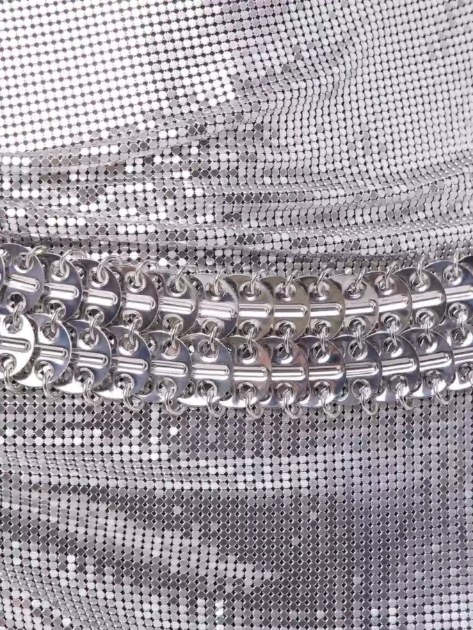 Silver jewel belt