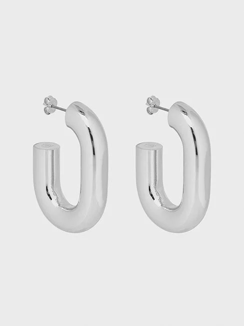 Silver XL Link earrings Silver XL Link earrings