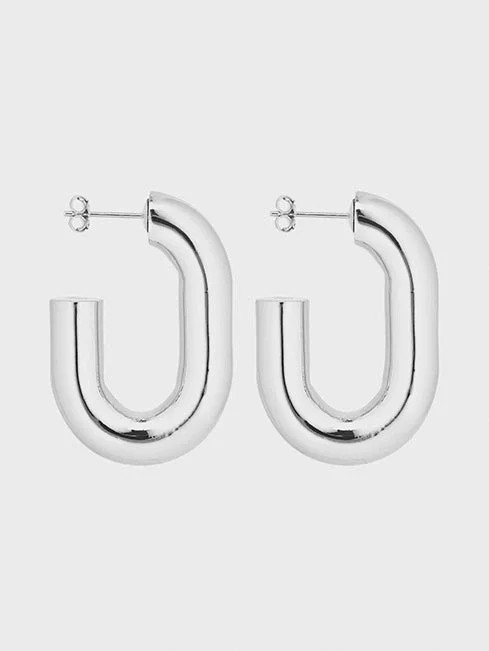 Silver XL Link earrings Silver XL Link earrings
