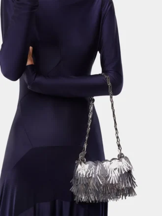 Sparkle nano metallic fur bag