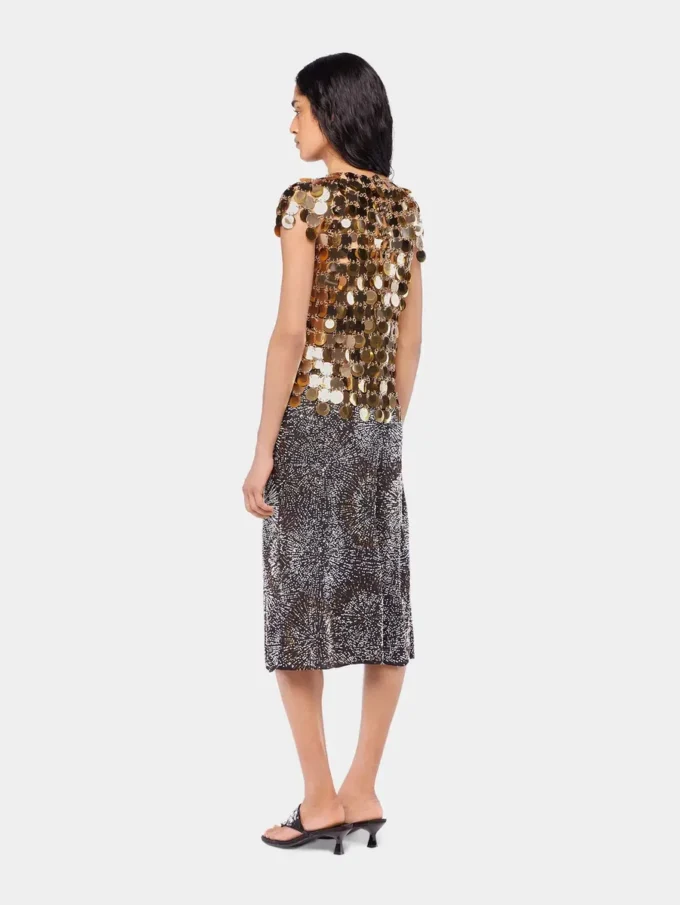 The gold Sparkle disc top