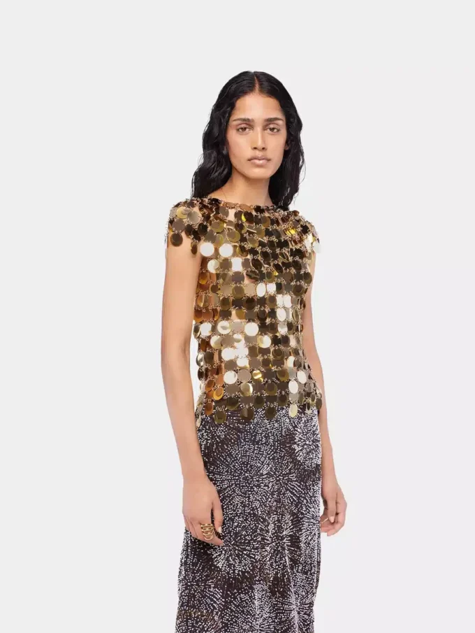 The gold Sparkle disc top
