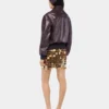 The gold sparkle discs skirt