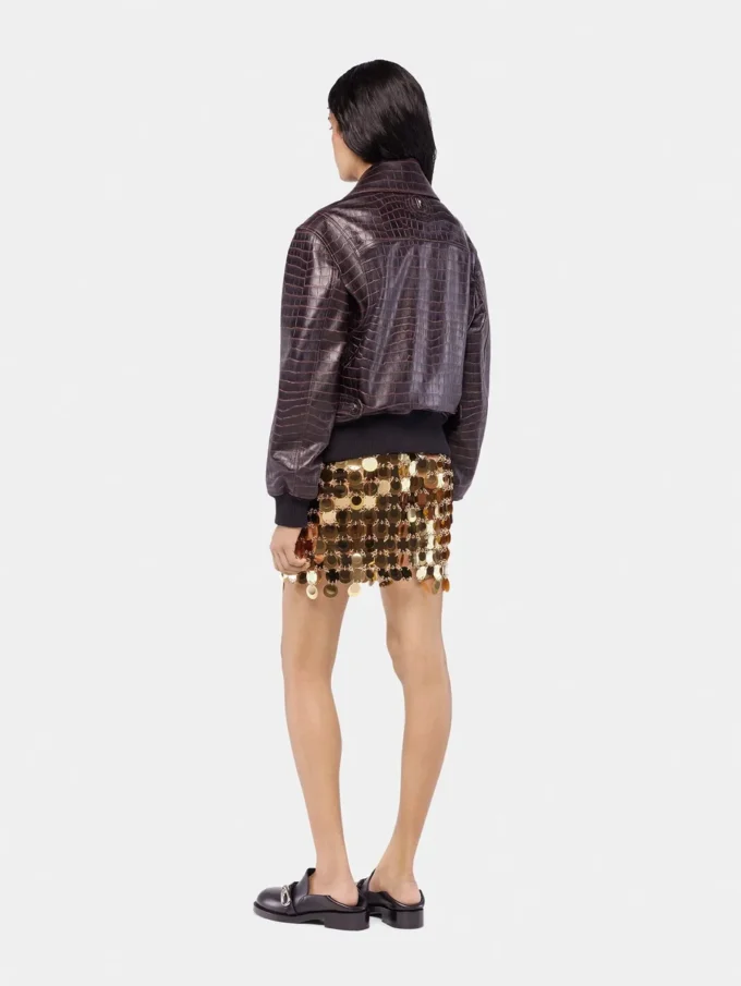 The gold sparkle discs skirt