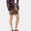 The gold sparkle discs skirt