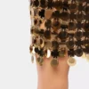 The gold sparkle discs skirt