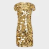 The iconic gold Sparkle disc dress