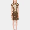 The iconic gold Sparkle disc dress