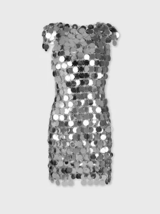 The iconic silver Sparkle disc dress
