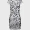The iconic silver Sparkle disc dress
