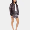 The silver sparkle discs skirt