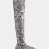 Thigh boots with sequins