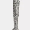 Thigh boots with sequins