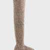 Thigh boots with studs