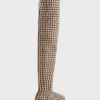 Thigh boots with studs