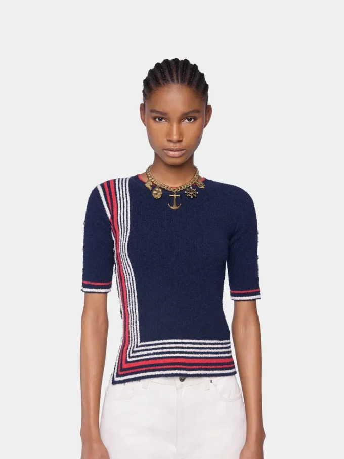 Top in terry jersey