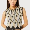 Two-tone XL link necklace with pendant