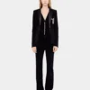 Velvet tailored jacket
