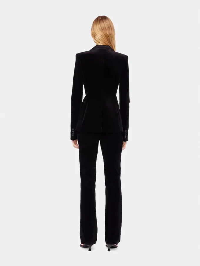Velvet tailored jacket