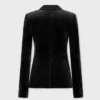 Velvet tailored jacket