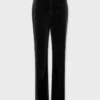 Velvet tailored trousers
