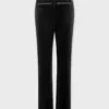 Velvet tailored trousers
