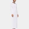 White long dress in jersey