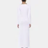White long dress in jersey