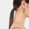 XL Link strass earrings