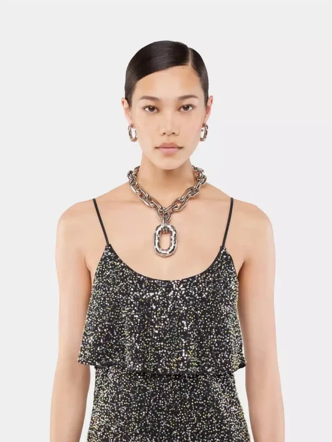 XL Link strass earrings